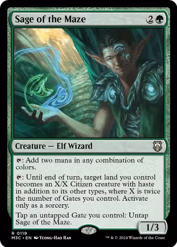 Sage of the Maze (119), Commander: Modern Horizons 3 — Magic card price