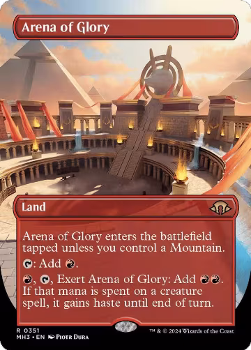 Arena of Glory (Borderless) (351), Modern Horizons 3 — Magic card price