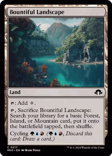Bountiful Landscape (217), Modern Horizons 3 — Magic card price