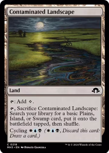 Contaminated Landscape (218), Modern Horizons 3 — Magic card price