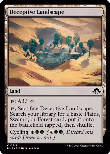 Deceptive Landscape (219), Modern Horizons 3 — Magic card price