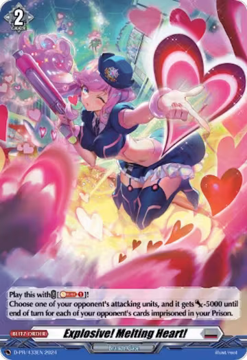 Explosive! Melting Heart! (Foil) (433) (D-PR/433EN), D Promo Cards — Vanguard card price