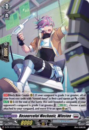 Resourceful Mechanic, Winston (Foil) (D-PR/437EN), D Promo Cards — Vanguard card price