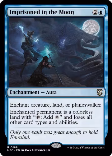 Imprisoned in the Moon (Ripple Foil) (188), Commander: Modern Horizons 3 — Magic card price