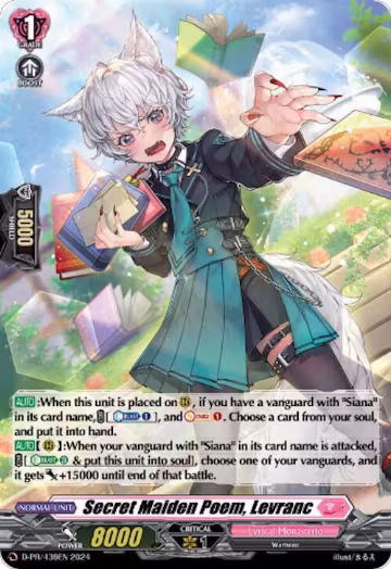 Secret Maiden Poem, Levranc (Foil) (D-PR/439EN), D Promo Cards — Vanguard card price
