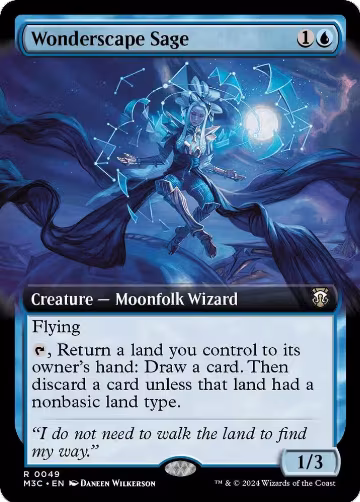 Wonderscape Sage (Extended Art) (49), Commander: Modern Horizons 3 — Magic card price