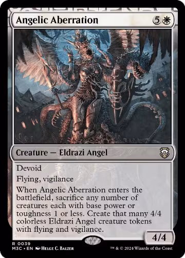 Angelic Aberration (Ripple Foil) (39), Commander: Modern Horizons 3 — Magic card price