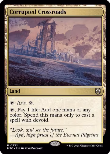 Corrupted Crossroads (Ripple Foil) (332), Commander: Modern Horizons 3 — Magic card price