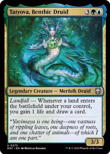 Tatyova, Benthic Druid (Ripple Foil) (273), Commander: Modern Horizons 3 — Magic card price
