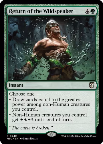 Return of the Wildspeaker (Ripple Foil) (242), Commander: Modern Horizons 3 — Magic card price