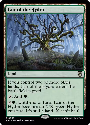 Lair of the Hydra (Ripple Foil) (353), Commander: Modern Horizons 3 — Magic card price