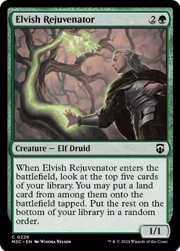 Elvish Rejuvenator (Ripple Foil) (226), Commander: Modern Horizons 3 — Magic card price