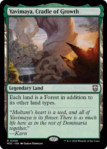 Yavimaya, Cradle of Growth (Ripple Foil) (409), Commander: Modern Horizons 3 — Magic card price