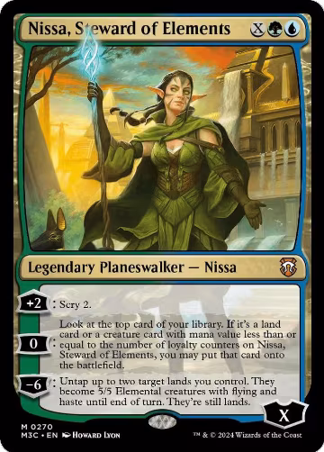 Nissa, Steward of Elements (Ripple Foil) (270), Commander: Modern Horizons 3 — Magic card price
