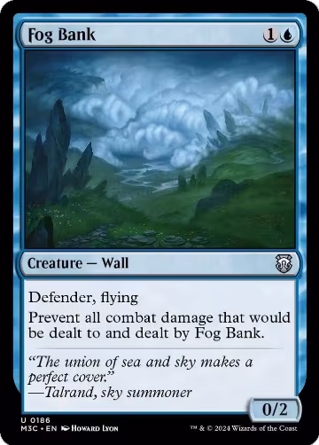Fog Bank (Ripple Foil) (186), Commander: Modern Horizons 3 — Magic card price