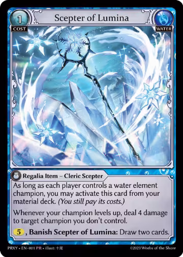 Scepter of Lumina (001), Proxia's Vault — Grand Archive card price