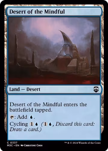 Desert of the Mindful (Ripple Foil) (337), Commander: Modern Horizons 3 — Magic card price