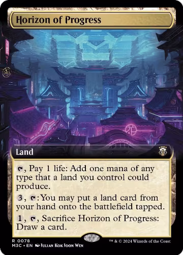 Horizon of Progress (Extended Art) (Ripple Foil) (78), Commander: Modern Horizons 3 — Magic card price