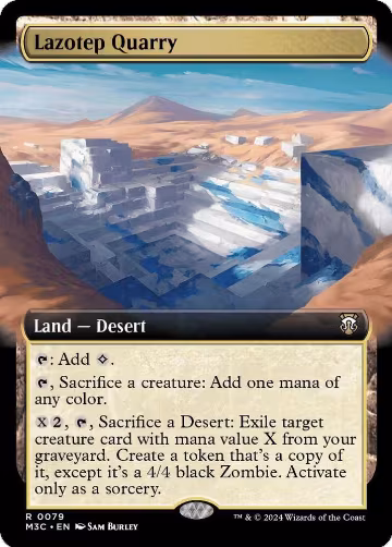 Lazotep Quarry (Extended Art) (Ripple Foil) (79), Commander: Modern Horizons 3 — Magic card price