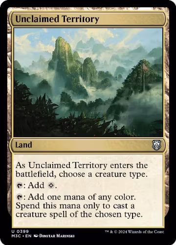 Unclaimed Territory (Ripple Foil) (399), Commander: Modern Horizons 3 — Magic card price