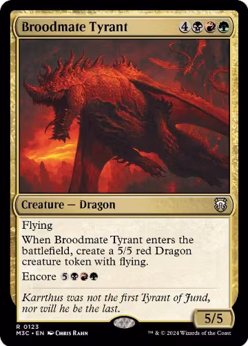 Broodmate Tyrant (123), Commander: Modern Horizons 3 — Magic card price