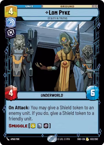 Lom Pyke - Dealer in Truths (032/262), Shadows of the Galaxy — Star Wars card price