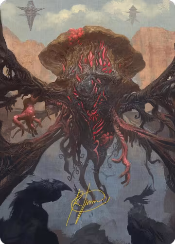 Inversion Behemoth Art Card (Gold-Stamped Signature) (27), Art Series: Modern Horizons 3 — Magic card price
