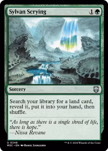 Sylvan Scrying (Ripple Foil) (248), Commander: Modern Horizons 3 — Magic card price