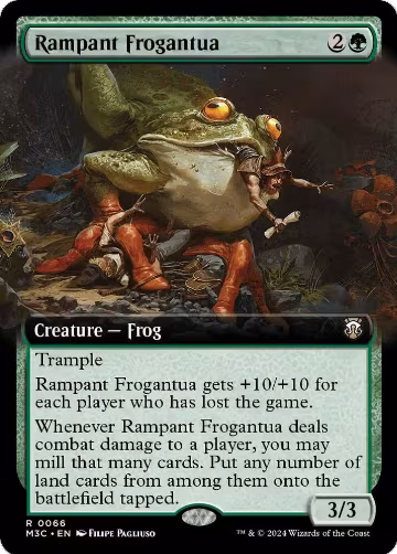 Rampant Frogantua (Extended Art) (Ripple Foil) (66), Commander: Modern Horizons 3 — Magic card price