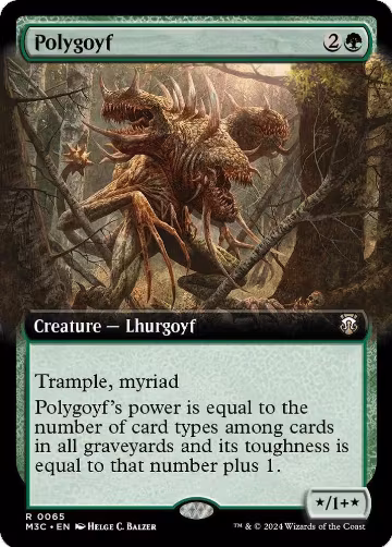 Polygoyf (Extended Art) (65), Commander: Modern Horizons 3 — Magic card price