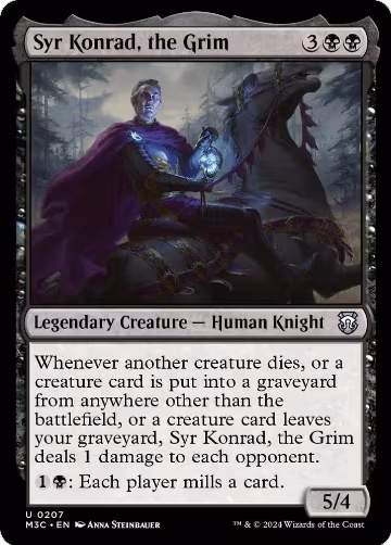 Syr Konrad, the Grim (Ripple Foil) (207), Commander: Modern Horizons 3 — Magic card price