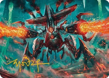 Exterminator Magmarch Art Card (Gold-Stamped Signature) (33), Art Series: Modern Horizons 3 — Magic card price