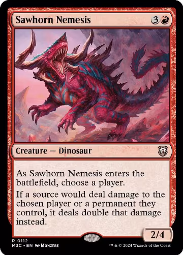 Sawhorn Nemesis (112), Commander: Modern Horizons 3 — Magic card price