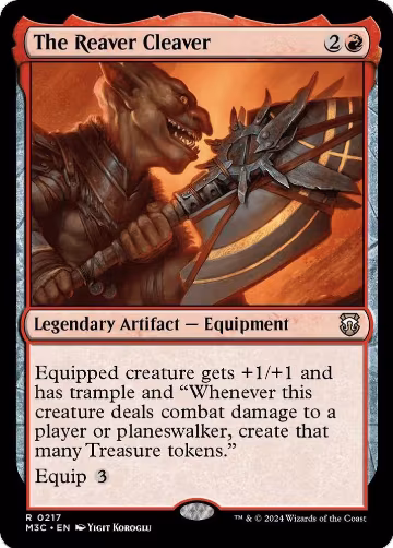 The Reaver Cleaver (Ripple Foil) (217), Commander: Modern Horizons 3 — Magic card price