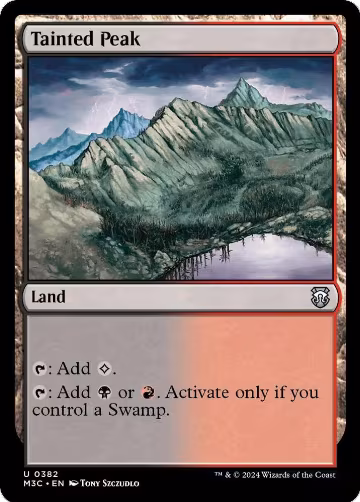 Tainted Peak (Ripple Foil) (382), Commander: Modern Horizons 3 — Magic card price