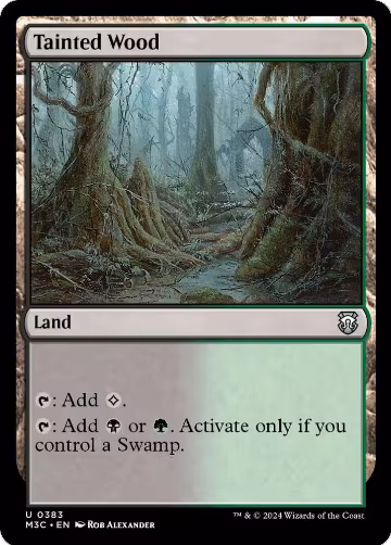 Tainted Wood (Ripple Foil) (383), Commander: Modern Horizons 3 — Magic card price