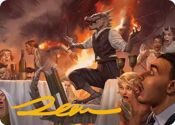 Party Thrasher Art Card (Gold-Stamped Signature) (6), Art Series: Modern Horizons 3 — Magic card price