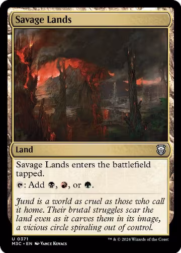 Savage Lands (Ripple Foil) (371), Commander: Modern Horizons 3 — Magic card price