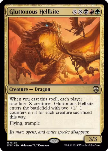 Gluttonous Hellkite (125), Commander: Modern Horizons 3 — Magic card price