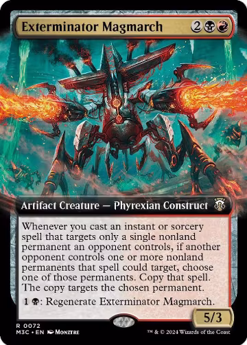Exterminator Magmarch (Extended Art) (Ripple Foil) (72), Commander: Modern Horizons 3 — Magic card price