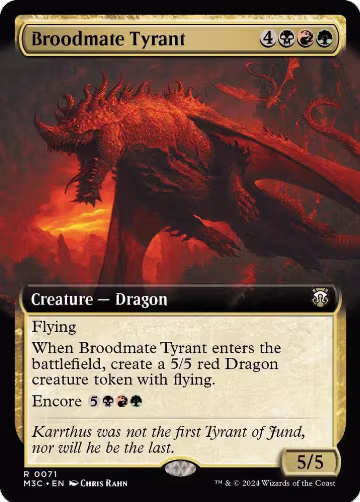 Broodmate Tyrant (Extended Art) (71), Commander: Modern Horizons 3 — Magic card price