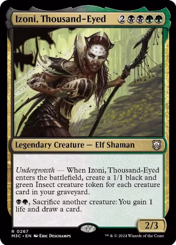 Izoni, Thousand-Eyed (Ripple Foil) (267), Commander: Modern Horizons 3 — Magic card price