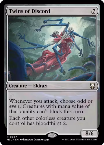 Twins of Discord (Ripple Foil) (37), Commander: Modern Horizons 3 — Magic card price