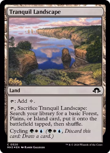 Tranquil Landscape (Ripple Foil) (520), Modern Horizons 3 — Magic card price