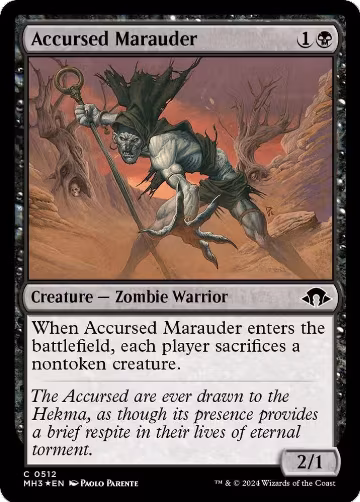 Accursed Marauder (Ripple Foil) (512), Modern Horizons 3 — Magic card price
