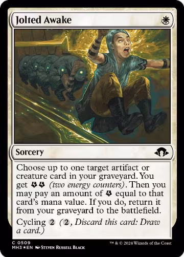 Jolted Awake (Ripple Foil) (509), Modern Horizons 3 — Magic card price