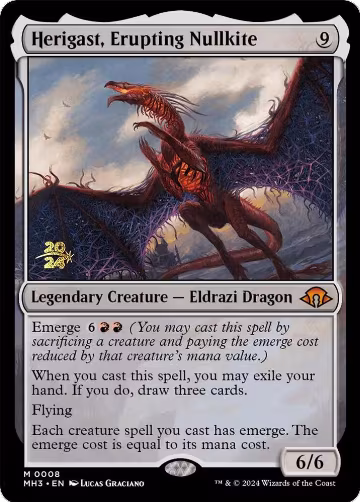 Herigast, Erupting Nullkite (8), Prerelease Cards — Magic card price