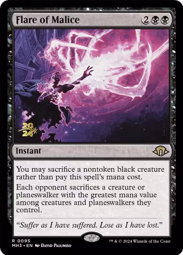 Flare of Malice (95), Prerelease Cards — Magic card price