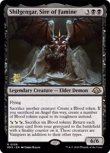Shilgengar, Sire of Famine (109), Prerelease Cards — Magic card price
