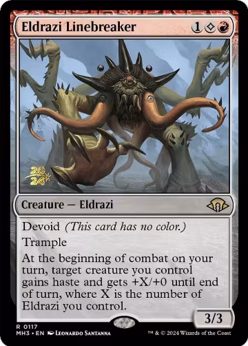 Eldrazi Linebreaker (117), Prerelease Cards — Magic card price